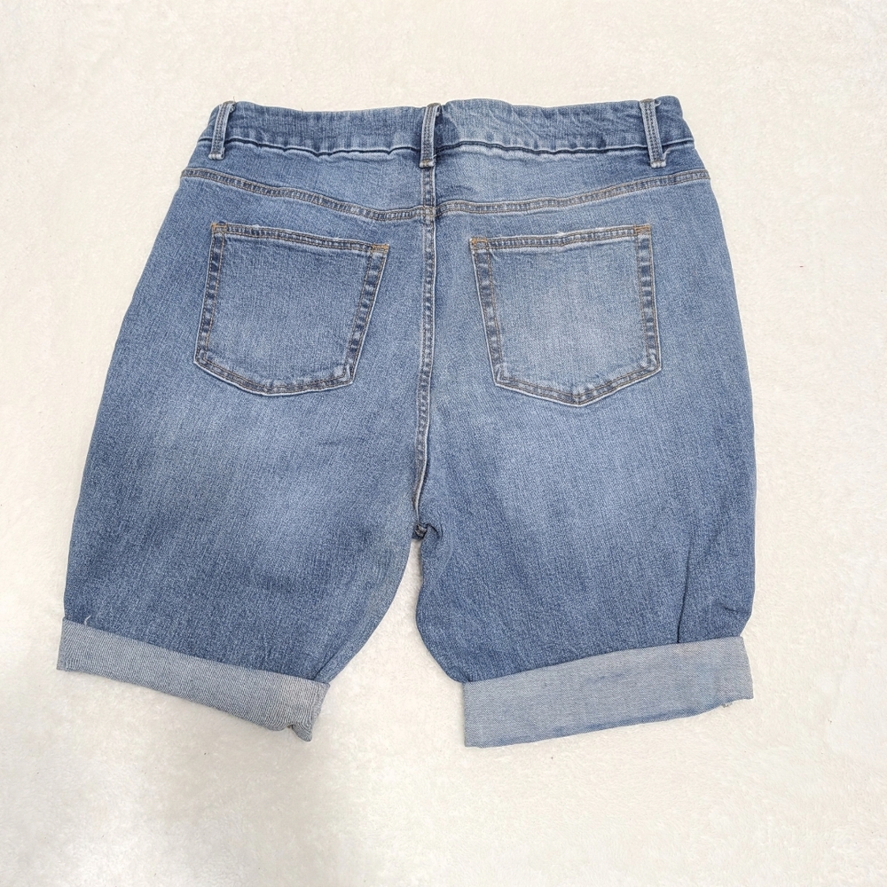 Terra & Sky Light Blue Jean Shorts - Picture 2 of 3